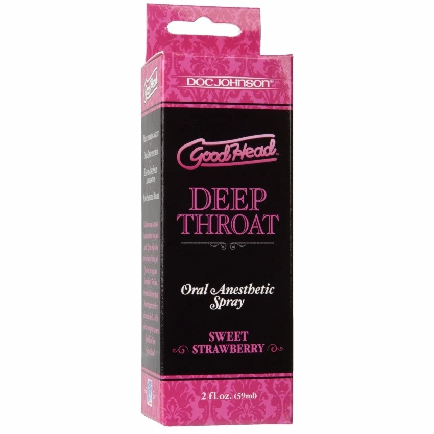 Goodhead Throat Oral Anesthetic Spray Sweet Strawberry 2 Ounce