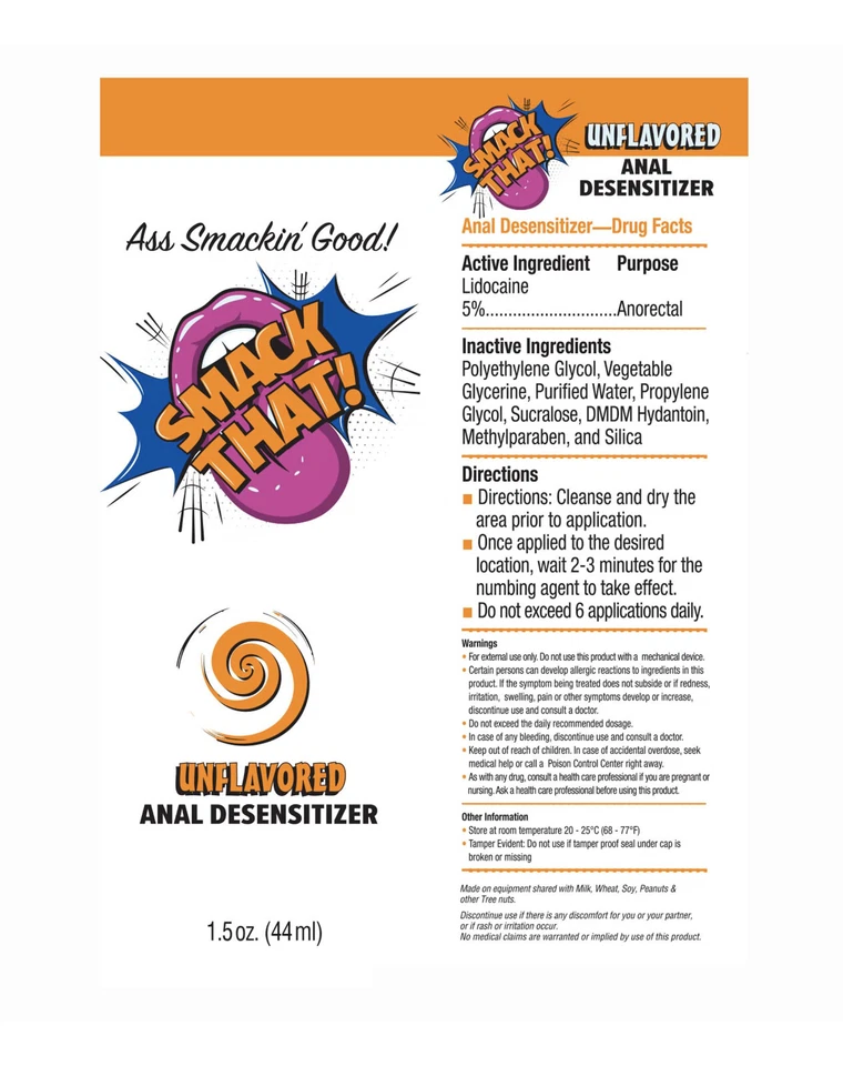 Smack That Anal Desensitizer 1.5oz - Unflavored