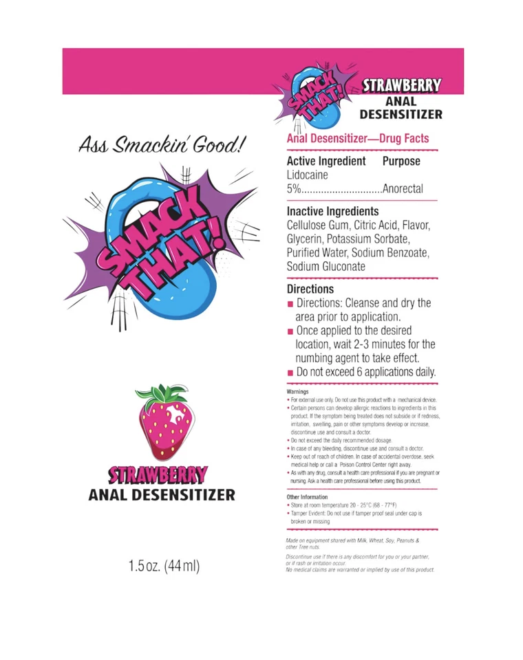 Smack That Anal Desensitizer 1.5oz - Strawberry